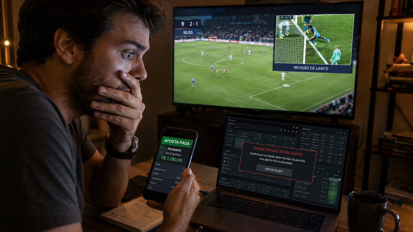 A estatística mudou depois do jogo: uma aposta já paga pode ser recalculada?