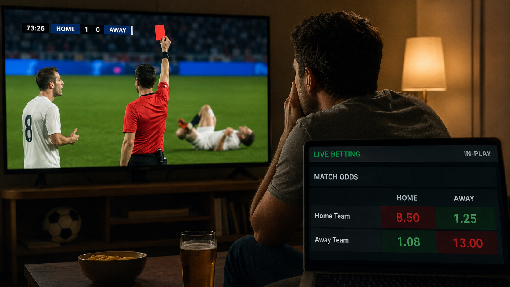 Favorito no placar, azarão nas odds: como isso pode acontecer durante uma partida